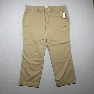 GAP Pants Womens 18 Beige Khaki Dress Casual Slim City Comfort Straight Office